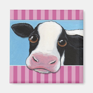 Íman Ilustração preta & branca lunática bonito da va