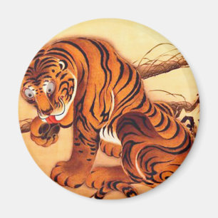 Íman Ilustração Tiger de Ito Jakuchu