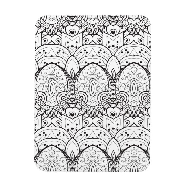 Íman Ilustração Tribal Inspirada (Vertical)