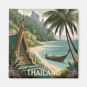 Íman Ilustração Tropical da Tailândia