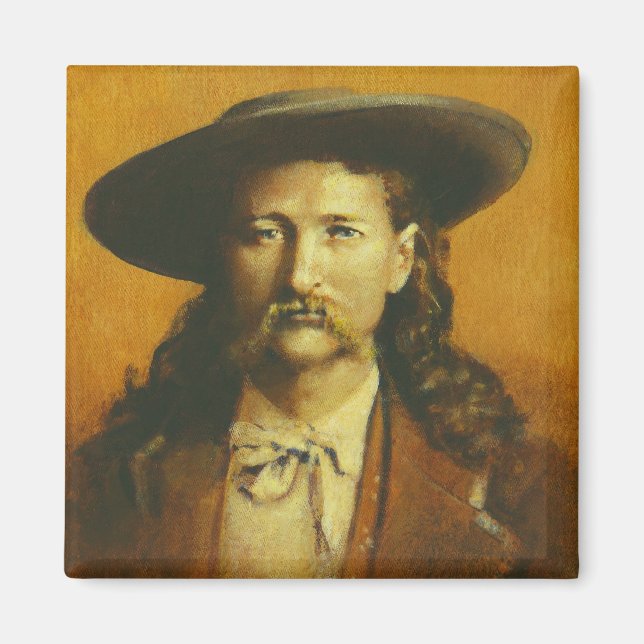 Íman Ilustração Wild Bill Hickok (Frente)