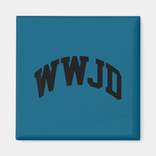 Íman Ilustração WWJD O Que Jesus Faria