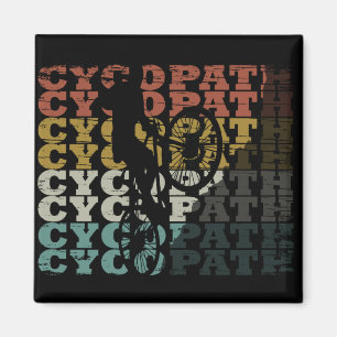 Íman ilustrações de ciclistas engraçadas de ciclismo