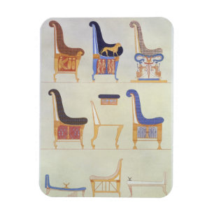 Íman Ilustrações de vários assentos pintados e armários