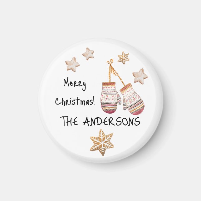 Íman Ilustrações Rusticais do País das Caixas Aquáticas (Frente)