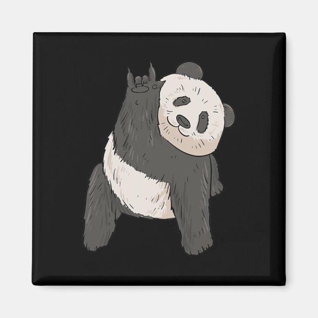 Íman Ily Panda Asl Hand Gesture Deaf Hearing Loss Aware (Frente)
