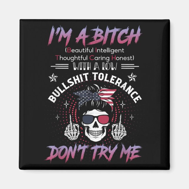 Íman I'm A Beautiful Intelligent Thoughtful Caring Hone (Frente)