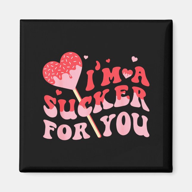 Íman I'm A Sucker For You Candy Heart Valentine Couple  (Frente)