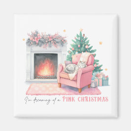 Íman I'm Dreaming of a Pink Christmas Magnet