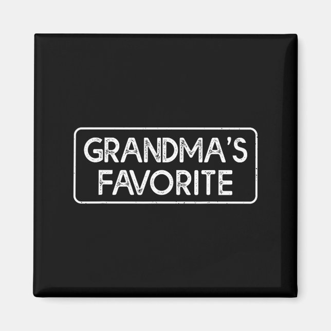 Íman I'm Grandma's Favorite Funny Grandson Granddaughte (Frente)
