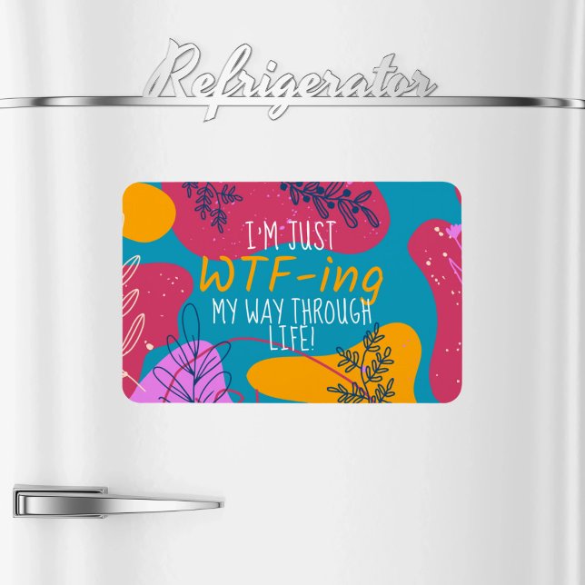 Íman I'm Just... Flexible Photo Magnet (Criador carregado)