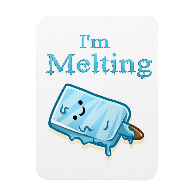 Íman I'm Melting – Cute Popsicle Pun (Vertical)