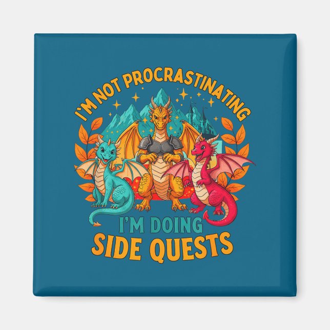 Íman I'm Not Procrastinating I'm Doing Side Quests Game (Frente)