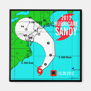 Íman Ímã 2 da trilha de Sandy do furacão