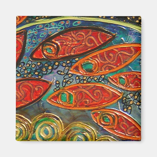 Íman ímã 3 da porta giratória (pintura) (Frente)