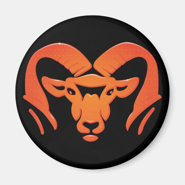 Íman Ímã #4 Rockford Rams (Frente)