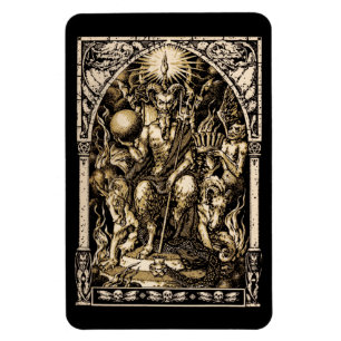 Íman Ímã 4x6 Enthroned satã