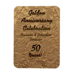 Íman Ímã 50 da celebração do aniversário de casame