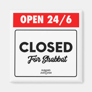Íman Ímã: Abra 24/6 fechado para Shabbat