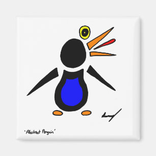Íman Ímã abstrato do quadrado do pinguim