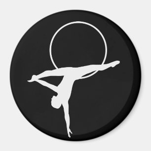 Íman Ímã aéreo da aro - preto e branco