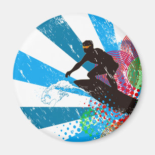 Íman Ímã afligido do paraíso do surfista