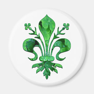 Íman Ímã afortunado da flor de lis de St Patrick