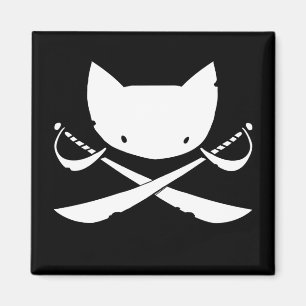 Íman Ímã alegre do pirata do gatinho