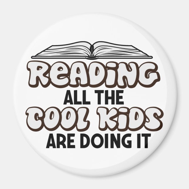 Íman Ímã Amante de Ler Livros (Frente)