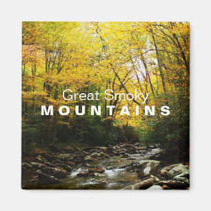 Íman Ímã amarelo alaranjado de Great Smoky Mountains 