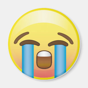 Íman Ímã amarelo de grito da cara de Emoji dos rasgos