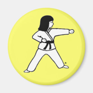 Íman Ímã amarelo do miúdo 7 das artes marciais