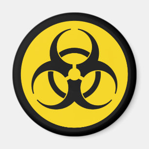 Íman Ímã amarelo do símbolo do Biohazard