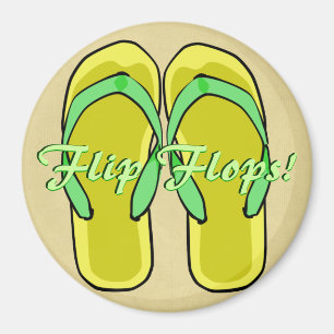 Íman Ímã amarelo dos flip-flops