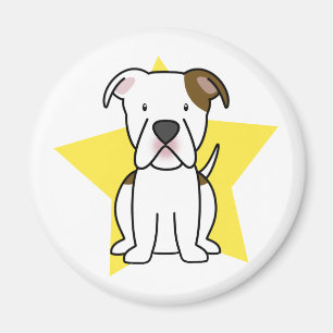 Íman Ímã americano do buldogue da estrela de Kawaii