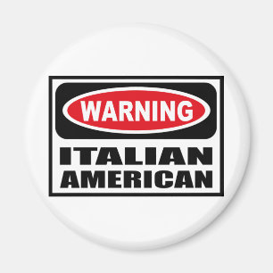 Íman Ímã AMERICANO ITALIANO de advertência