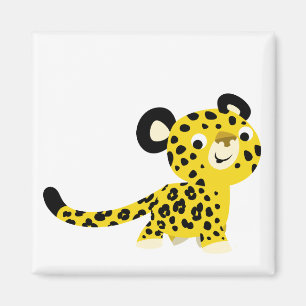 Íman Ímã amigável do leopardo dos desenhos animados