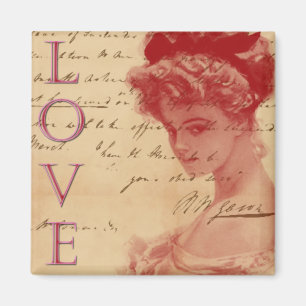 Íman Ímã antigo da carta de amor