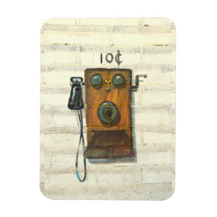 Íman ímã antigo da foto do telefone da parede