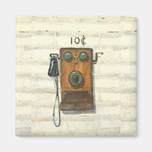 Íman ímã antigo do telefone da parede