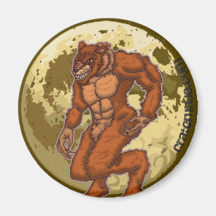 Íman Ímã assustador da lua do homem-lobo