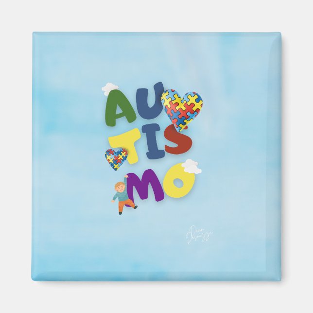 Íman Imã Autismo (Frente)