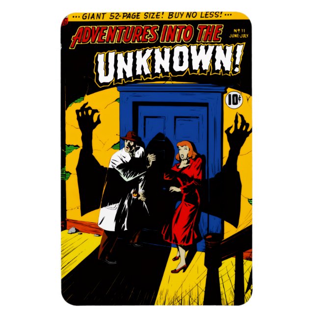 Íman Ímã 'Aventuras no Desconhecido' dos anos 50 (Vertical)
