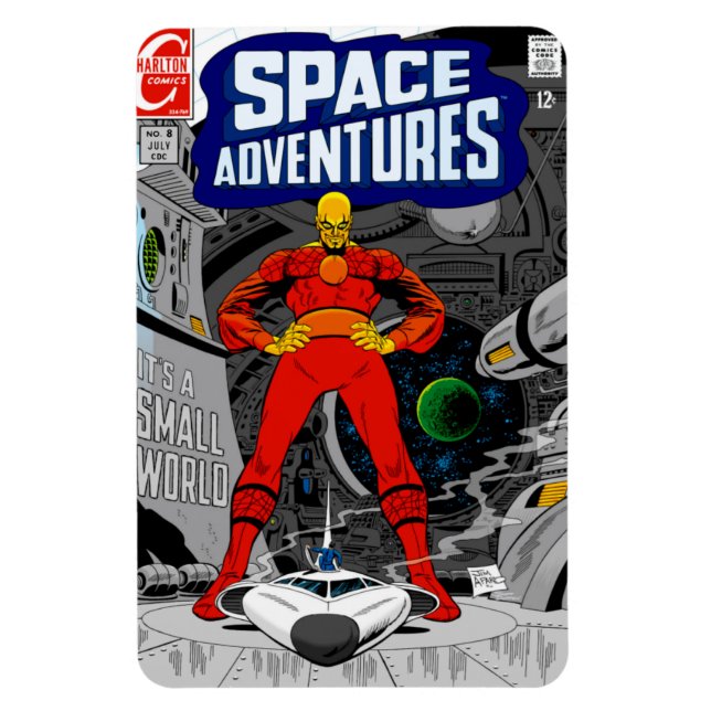 Íman Ímã 'Aventuras no ESPAÇO' dos anos 60 (Vertical)