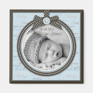 Íman Ímã azul 2 da foto dos pequenos dedos do pé