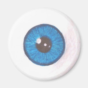Íman Ímã azul assustador do globo ocular