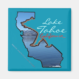 Íman Ímã azul do esboço do urso de Lake Tahoe