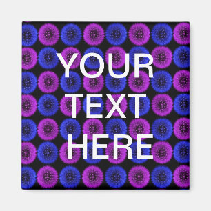 Íman Ímã azul e roxo feito sob encomenda dos