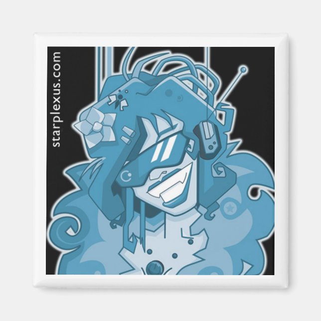 Íman ímã azul elétrico (Frente)