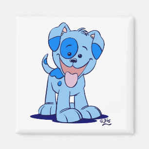 Íman Ímã azul pequeno do filhote de cachorro